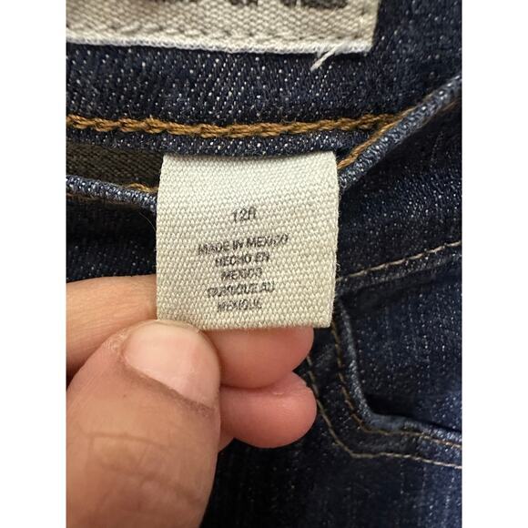 DKNY JEANS Womens Blue So-Low-Lita‎ Low Rise Slim Leg Jeans Size 12R Boot Cut - Picture 9 of 12